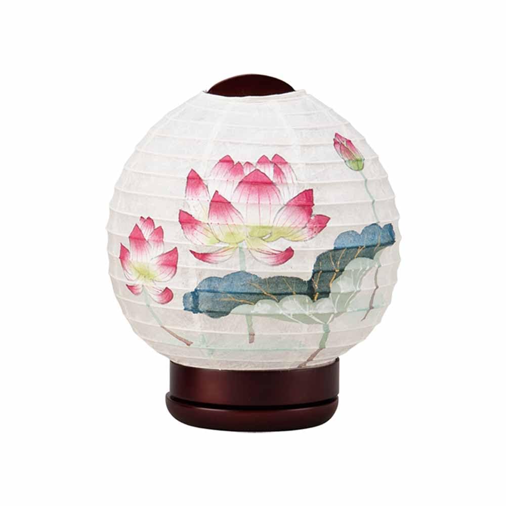 Amazon｜お仏壇のはせがわ 棚置き 盆提灯 新型 ほのか華 1号 蓮